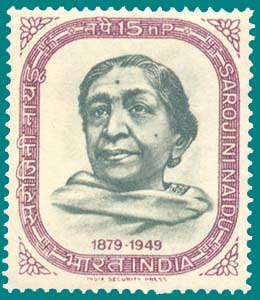 चित्र:Sarojini-Naidu-Stamp.jpg
