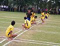 खो-खो खेलते खिलाड़ी