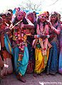 राधा-कृष्ण की छवि में ब्रजवासी, बरसाना