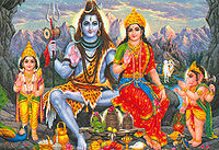 शिव, पार्वती, गणेश और कार्तिकेय