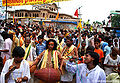 गुरु पूर्णिमा पर भजन-कीर्तन करते श्रद्धालु, गोवर्धन, मथुरा Devotees Chanting Bhajans On Guru Purnima, Govardhan